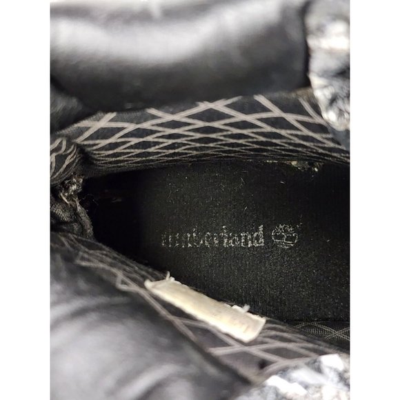 Timberland Boots Womens Size 6.5 Black Gray Juniors Classic Grunge Streetwear - Picture 7 of 9